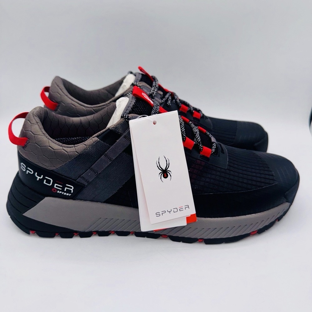 Spyder Blackburn Sneakers Men's Size 12 Black Gray Red - Picture 5 of 16